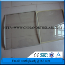 4mm, 5mm, 6mm Clear Curved Glass Door For Freezer